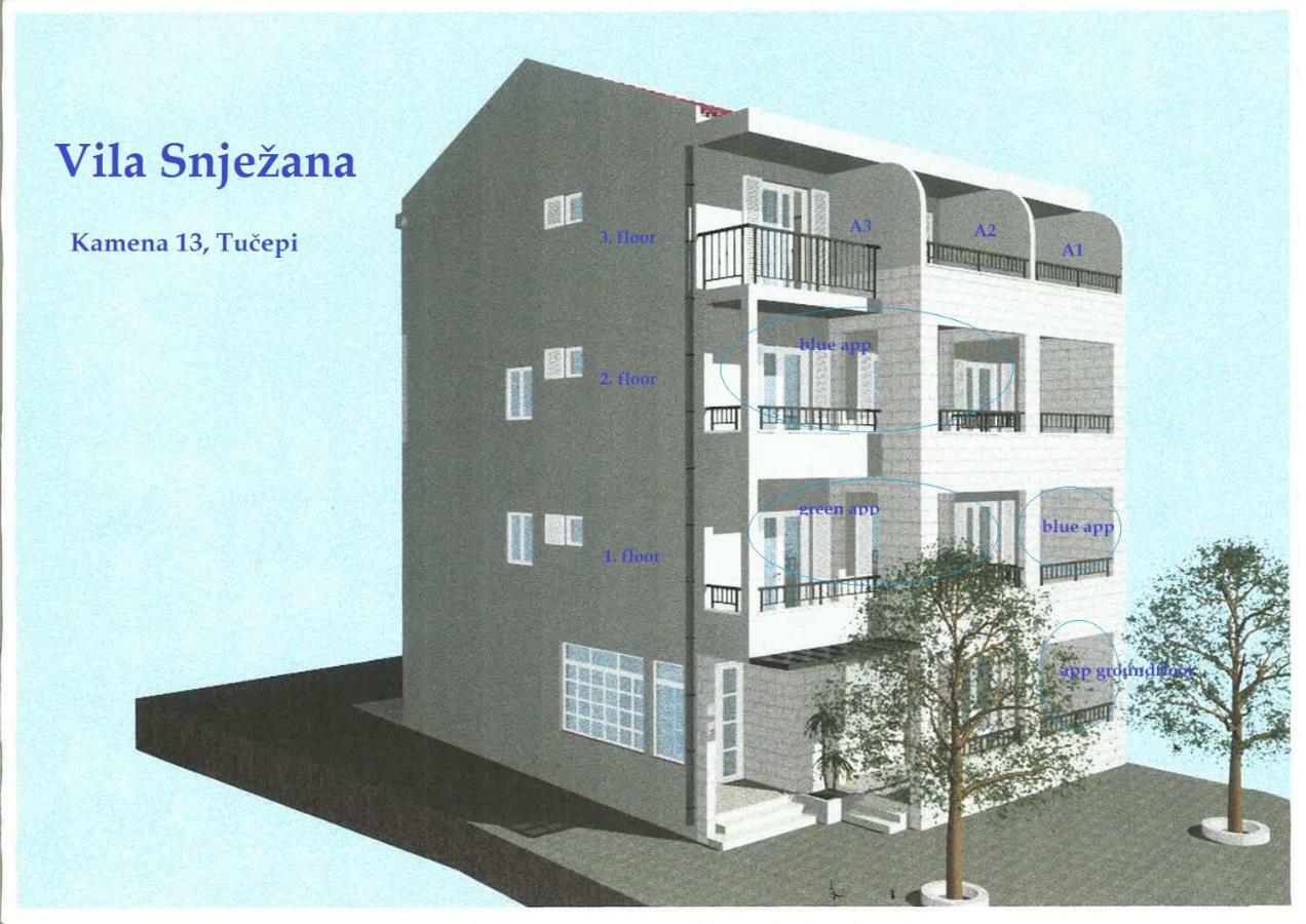 Vila Snjezana Tučepi Exteriér fotografie